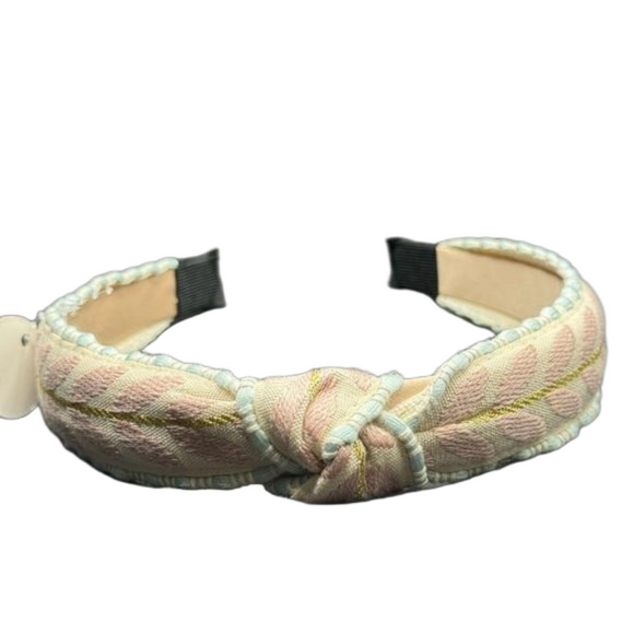 Knit Leaf Headband - Pink and Blue - NWT - Picture 2 of 6